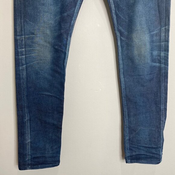 John Elliott Cast 2 Slim Skinny Jeans Iodine Dark Faded Indigo 34 - Picture 10 of 13